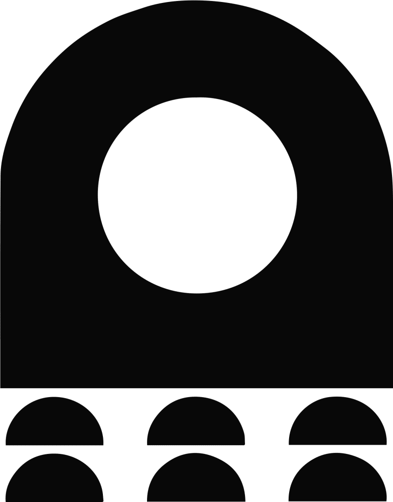 Icono de Studio Creatura. dibujo vectorial que recuerda al Pacman.